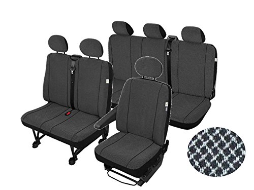 Asiento Fundas de asiento, 6 plazas Juego de plástico Asiento del Conductor (funda doble banco de tres