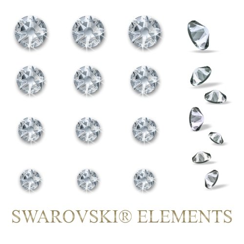 Wandtattoo florales Blumen Ranken Wandbanner Alyna mit SWAROVSKI Strass Wohnzimmer Schlafzimmer (ban31 grau) 120 x 50 cm mit Farb- u. Größenauswahl - 3