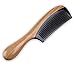 pureGLO Green Sandalwood Hair Comb | No Static Detangling Natural Aroma Handmade Buffalo Horn Comb | Free Premium Giftbox