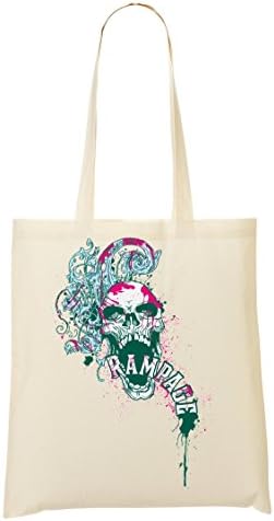 Rampage Skull Shopping Tote Bag
