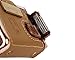 Kemei 2 in 1 Leather Case Men Electric Shaver Reciprocating Rechargeable and Cordless Razor Vintage km-5600 Coffee