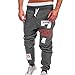 Produktbild Jogginghose Chino-Hose Herren Cargohose Fitnesshose Trainingshose Jogger Stretch Fitness Hose Trainingshose Fitnesshose Laufhose Pants Chinohose Sweatpant Männer Loose Hose Fitness Hose LMMVP (M, Dunkelgrau)