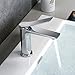Produktbild LONHEO Waschtischarmatur Waschbeckenarmatur Einhebelmischer Badezimmer Wasserhahn für Bad Waschbecken, Modernes Design (Verchromt)
