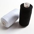 Pmw - Very Strong Sewing Thread for Bags, Shoes, Jeans - White and Black - Pack of 2 White & 2 Black - Total 4-1000 Mtr x 4