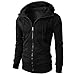 Produktbild LOLIANNI Herren Pullover Mode Langarm Sport Zipper Hoodie Pullover Bluse Tops Manner Strickjacke Streetwear Menswear Autumn Winter Knit Knitwear Sweater Hoodie Jacket Fashion