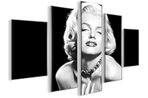 islandburner Marilyn Monroe V6-5 Cuadro sobre lienzo Cuadros modernos y listos para colgar. Cuadro Impresión fotográfica artística Obra de Arte