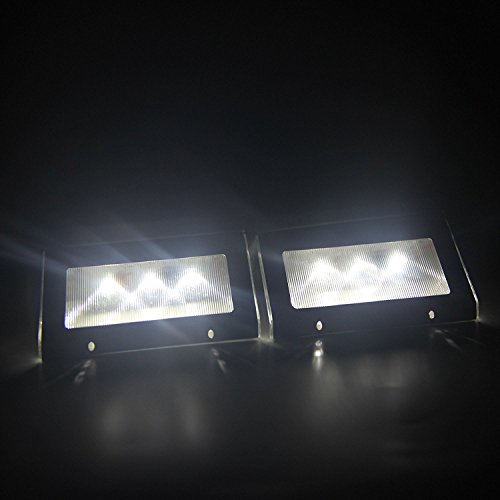 Signstek 4 Stk 3 LED Solar Wandleuchte Gartenleuchte Treppenbeleuchtung aus Edelstahl „CE + ROHS“ - 4
