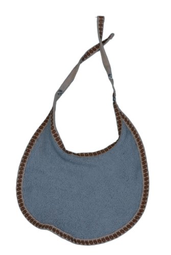 Smafolk Bib with Single Colored Bib (Baby Blue, Small)