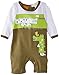 Pumpkin Patch Baby Boys 0-24M Croc All-In-One Romper, Green (Winter Moss), Newborn