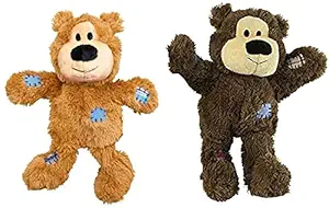 KONG Wild Knots Bears Durable Dog Toys Small/Med Size:Pack of 2
