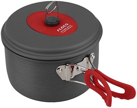 Niceao Outdoor Camping Picnic Cookware Set Pots Set Includes 2 Aluminium Pots 1 Pan 1 Water Chair for Up to 4 people