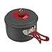 Produktbild NICEAO Outdoor Kochengeschirr Set Camping Picknick Töpfe Set Aluminium Topf inkl. 2 Töpfe, 1 Pfanne, 1 Wassersessel für bis 4 Personen