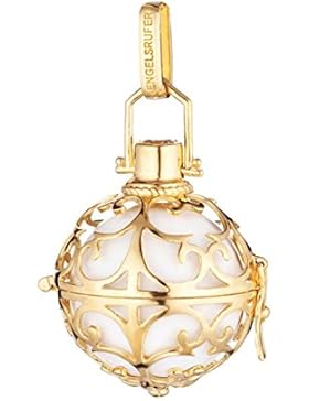 Engelsrufer Anhänger 925er Sterlingsilber vergoldet mit Zirkonia weiß 14mm ER-01-SG