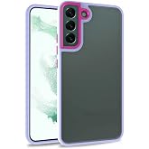 Zore Galaxy ile uyumlu S22 Kılıf Zore Flora Kapak Lila