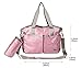 Yodo Versatile Baby Diaper Nappy Changing Bag with Insulated Feeding Bottle Holder, Pink