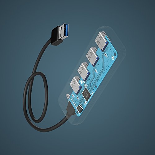 KabelDirekt USB 3.0 – 4-Port USB Hub (Ultraslim) – Plug and Play – TOP Series - 7