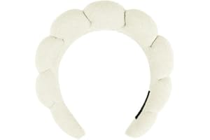 DRESHOW Spa-Stirnband für Damen Schwamm-Stirnband zum Waschen des Gesichts Wolken weiches Frottee-Stirnband für Makeup und Hautpflege