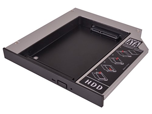 HDD/SSD Festplatten Einbaurahmen & Externes Gehäuse Case Combo für 12.7mm SATA ODD Notebook Laufwerke - 2