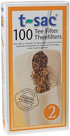 T-Sac Disposable Paper Filter Tea Bags - Size 2 - 100 Bags - Infuser NEW