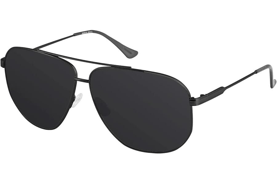 PVAXUSPBC XXL Size Extra Large Polarized Sunglasses for Men with Big Wide Heads Metal Glasses lentes de sol para hombre 8221