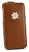 Produktbild trooble Bärige Echtleder Spendlingwimmer Trachten Flipcase - Hülle für iPhone 6 Case Cover braun Edelweiss Stickerei mit Edelweiss handgenäht mit Magneten zum Schließen
