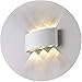 Produktbild 6W LED Wandlampe, Warmweiß Modern Innen/Außen Wandleuchte IP65 Wasserdicht Wandbeleuchtung Up und Down LED Wandlicht für Wohnzimmer, Schlafzimmer, Badezimmer, Nachttisch, Flur, Treppen usw (Warmweiß)