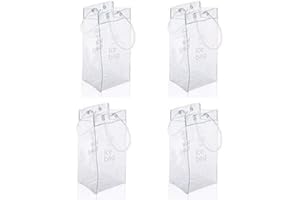 Vordas 4 Pièces Sac de Glace Vin Refroidisseur Cooler avec Poignée pour Les Pubs et Les Restaurants, la Maison, etc