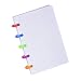 Produktbild Mini Notebook/Binder Ring Tagebuch Jotter, 3.9x5.5-Zoll, PP-Abdeckung, White Paper, kleine Reisetagebuch Art Zeichnung Sketchbook Zeitschriften - Pocket Notizblöcke (Weiß)