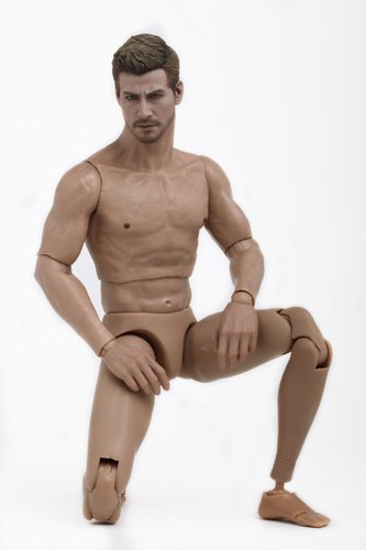 Hot Toys TrueType - 1/6 Scale Action Figure Body: New Generation - Caucasian Male (Muscular Body Version) (Fashion Doll)