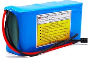 OKOMAN Batterie 24V 4Ah 7S2P Batterie Li-ION 29.4v 4000mAh Vélo électrique Cyclomoteur/Batterie électrique/Lithium-ION + Chargeur