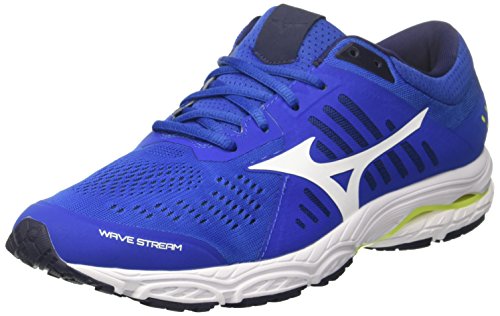 Mizuno Wave Stream, Scarpe da Running Uomo, Blu (Classicblue/White/SafetyYellow), 42 EU