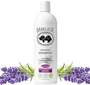 BarkLogic Calming Shampoo, Lavender, 16 fl oz | No Parabens, No Phthalates, No Sulfates, No DEA & PEG, Hypoallergenic, Plant-Based