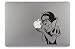 Produktbild Nerd mit Brille Apple MacBook Air Pro Aufkleber Skin Decal Sticker Vinyl (15")