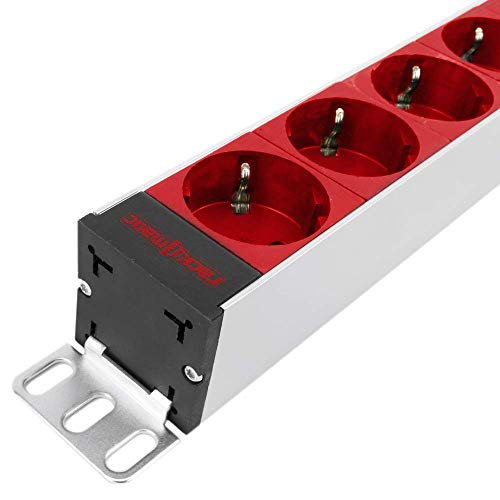 Compara Precios para Cablematic - Regleta de enchufes rack 19" con 9
schuko rojo y cable C14 de RackMatic en Amazon