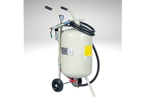 BPAC Sableuse Portative 40 L - Aerogommeuse Mobile à Pression - Sableuse Pneumatique pour Nettoyer ou Décaper des Surfaces