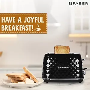 Faber FT 950W DLX?BK 950-Watt 2-Slice Pop-up Toaster (Black)