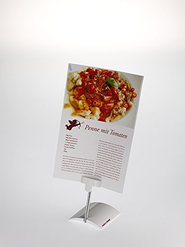 Cookandkeep® Rezepthalter Ergonomisch Höhenverstellbar Notizhalter Kunststoff Hochglänzend Weiß - 4