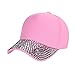 Produktbild Btruely Baseball Kappe Strass Unisex Baseball Cap Ente Zunge Hut Kappe Einstellbar Basecap Unisex Baseball Cap Sommer Kappe Mesh Hüte Super Coole Hip Hop Cap Sommer Sonnenhut Sport Mütze Schirmmütze Kappe Snapback Baseballmützen (Rosa)