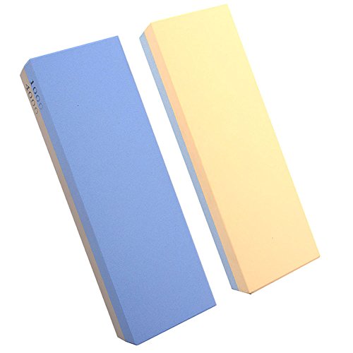 Saflyse Körnung 1000/4000 Schleifstein Abziehstein mit Rutschfeste Unterlage für Messer (1pcs) - 5