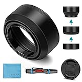 sonnenblende universal 62mm [Weitreichende Kompatibilität]: Diese universelle gummi sonnenblende passt für alle 55mm-Objektive / Filter der Canon Nikon Sony Pentax Olympus Fuji und andere kamera.
