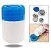 Produktbild OFKPO Multifunktional Tablettendose,2 in 1 Pillendose mit Pille Schneider Cutter(Blau)