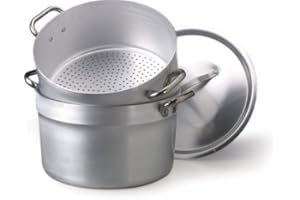 BALDASSARE AGNELLI Pentole Agnelli ALMA15224 Cuociverdura a Vapore, Cous Cous, 24 cm