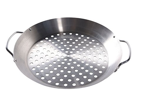 Santos Edelstahl Geflügelhalter und Gemüsekorb Drunken Chicken 3-teilig für Ente, Grillhühnchen oder Grillgemüse für Gasgrill, Kohlegrill oder Kugelgrill - 3
