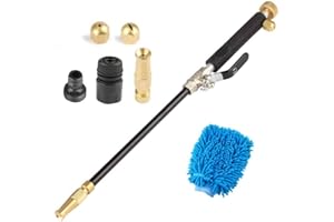 Geichan High Pressure Washer Hose Attachment with 3 Jet Nozzles for Garden Hose, Portable Pressure Washer Wand,Hydro 2-in-1 High Pressure Power Washer Extension for Car Home Garden Pet Wash