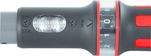 KS Tools 1/2 Zoll Ergotorqu Eprecision Drehmomentschlüssel mit Drehknopf Umsteck Ratschenkopf, 20-200 Nm, Limited Edition, 516.6042 - 13