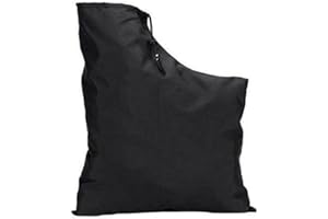 BESSY SHOP Leaf Blower Storage Bag,Leaf Vacuum Bag, Leaf Blowing Bag with Drawstring, Adjustable Collection Bag Replacement Leaf Blower Storage Bag for Shredder Accessories,Garden Vacuum Cleaner (Black)