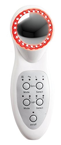 Bielenda Professional 2in1 Photon Ultrasonic Massager - 2w1 Fotonowy Masazer Ultradzwiekowy - Photodynamic Light Program SET with STAPIZ Hair Shampoo 15ml or Mask 10ml