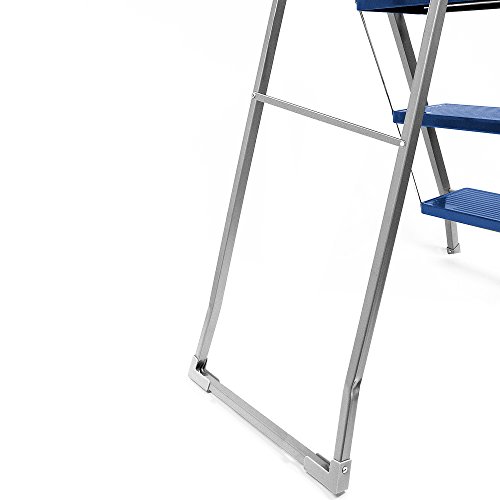 Leiter Trittleiter Stahl 3-stufig Stehleiter Haushaltsleiter Klappleiter Klapptritt Malerleiter Klapptreppe - 4