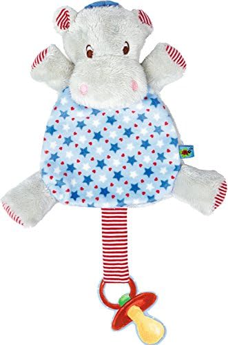 Cuddle comfort with dummy Hipp, hipp, hippo! Hippo blue Baby Charms