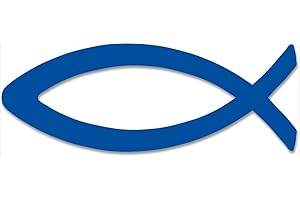 MaMeMi Adhesivo de pez 13 cm, azul